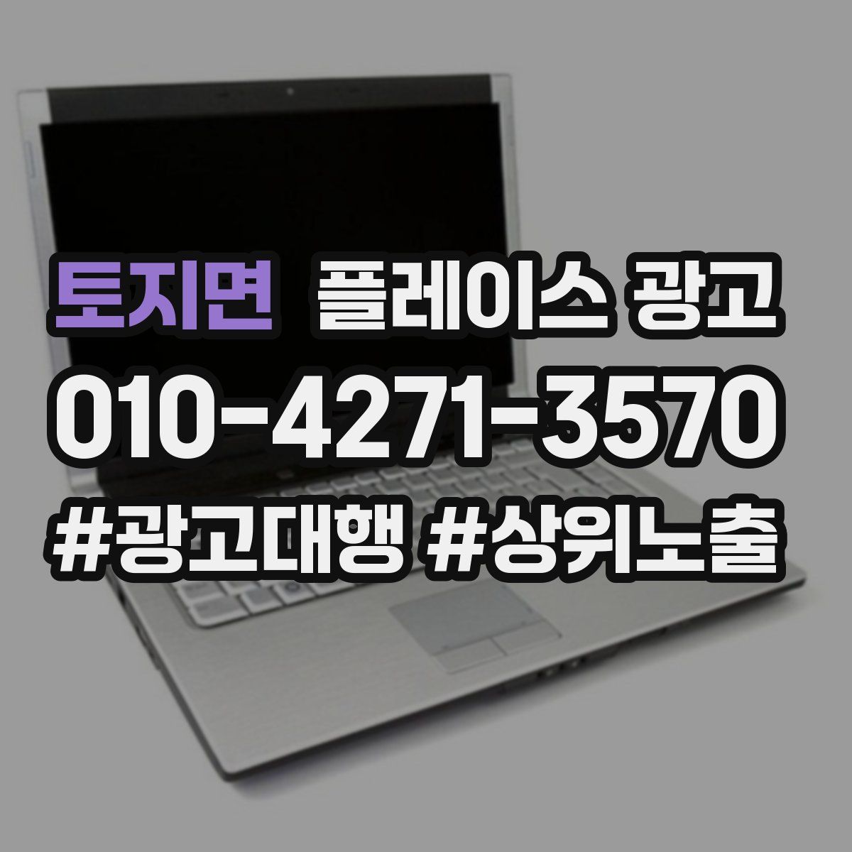 토지면 플레이스 광고