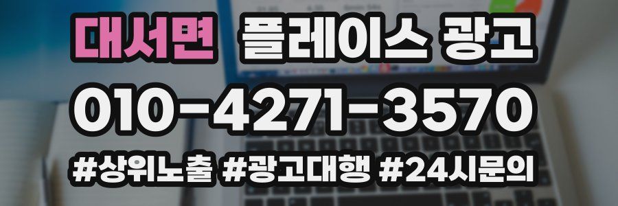 대서면 플레이스 광고