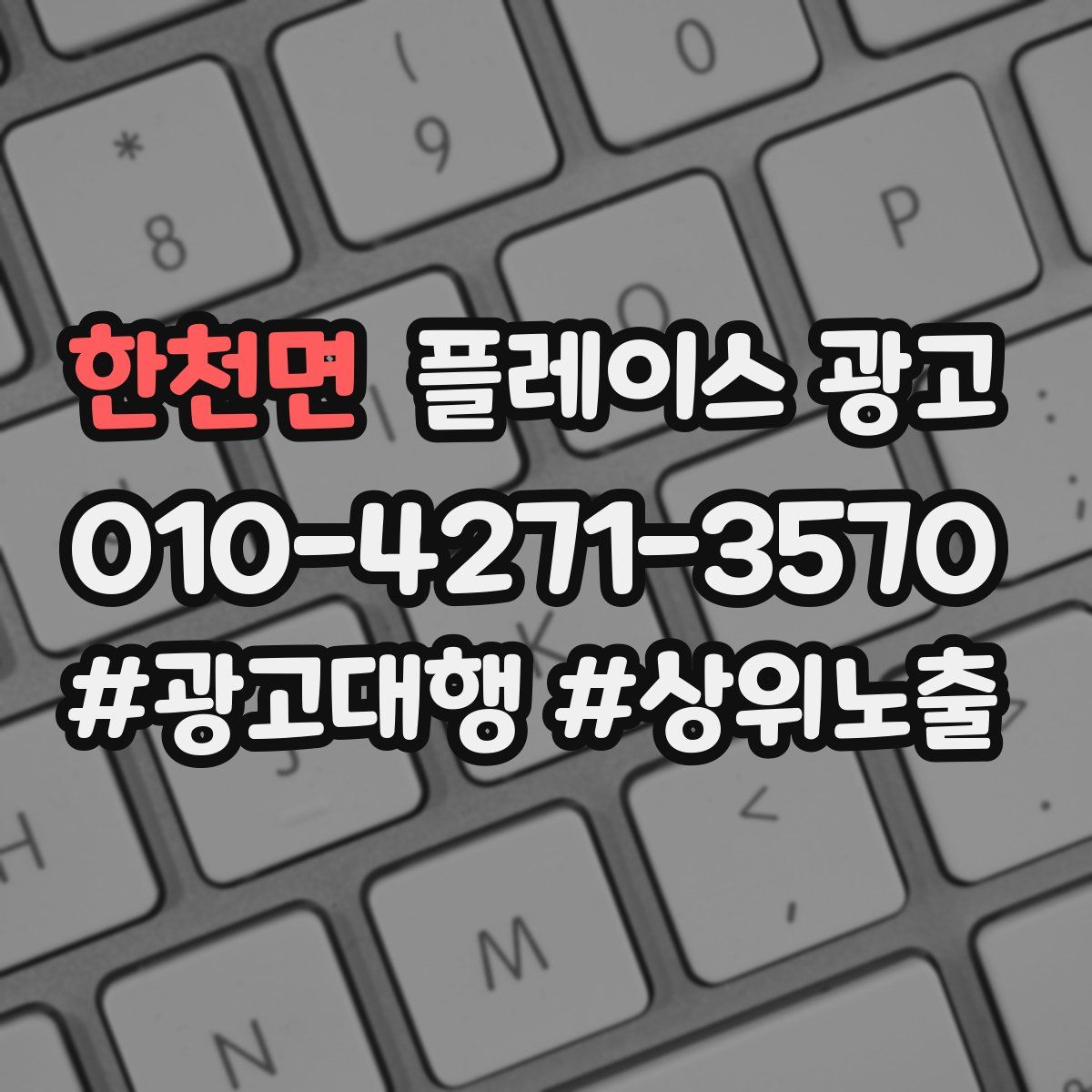 한천면 플레이스 광고