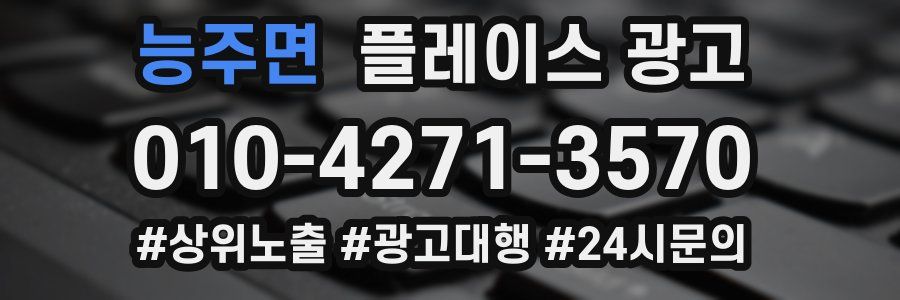 능주면 플레이스 광고