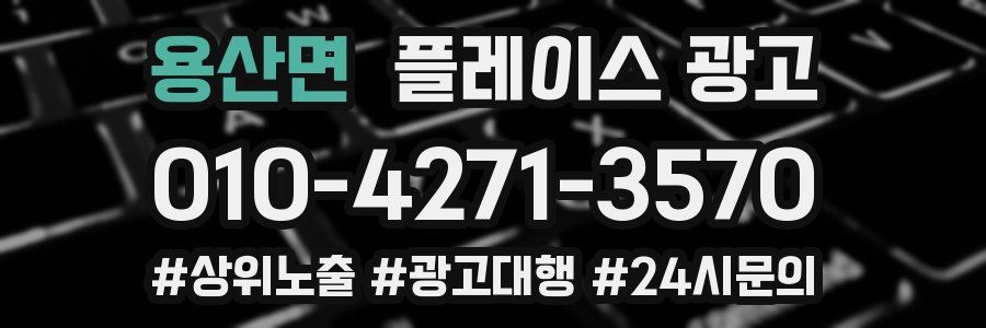 용산면 플레이스 광고