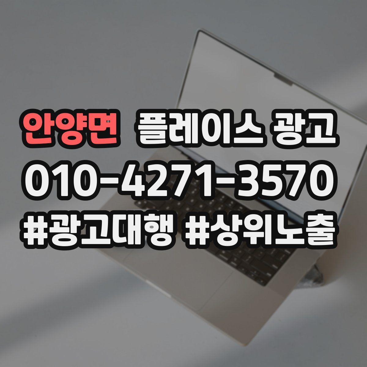안양면 플레이스 광고
