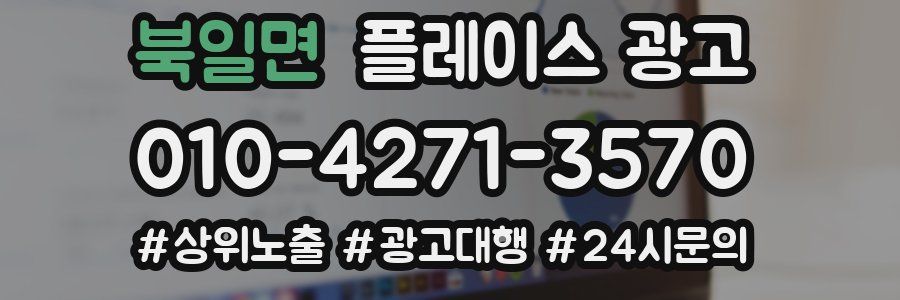 북일면 플레이스 광고