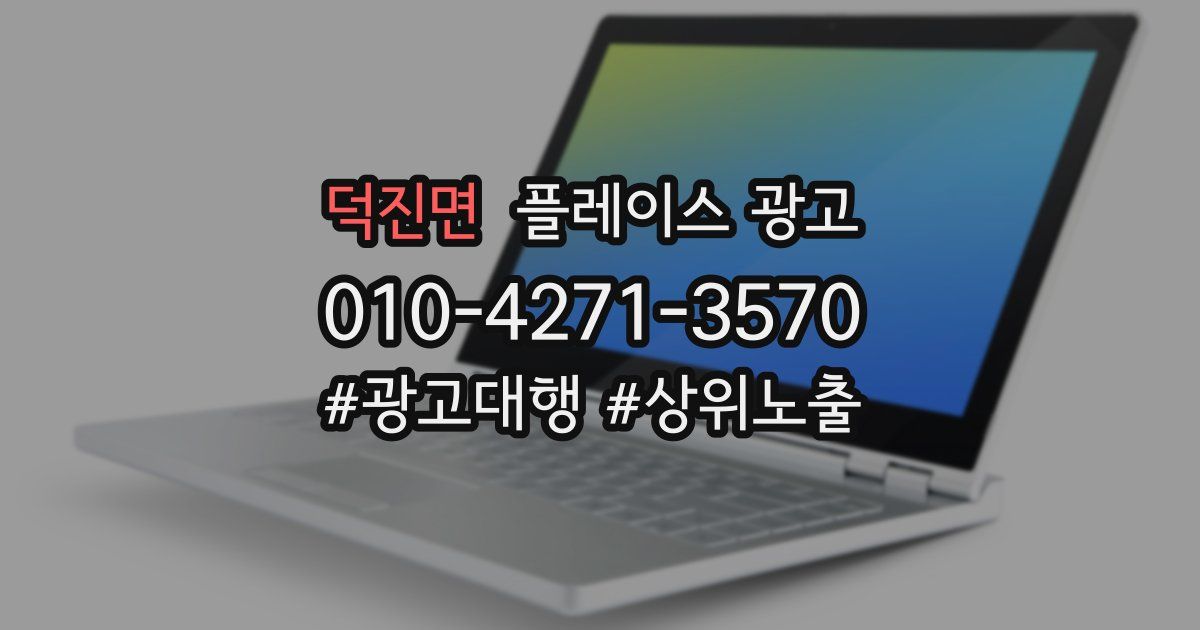 덕진면 플레이스 광고