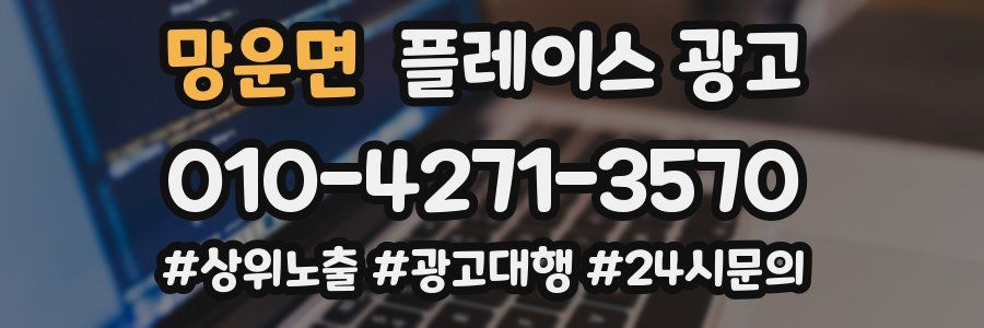 망운면 플레이스 광고