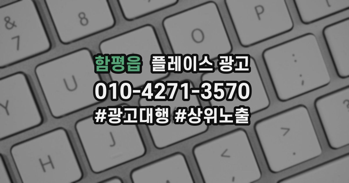 함평읍 플레이스 광고