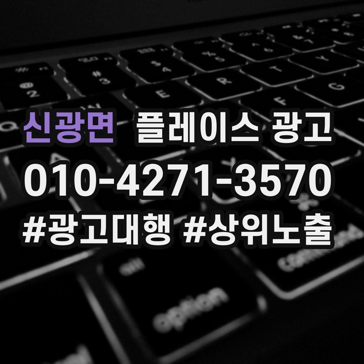 신광면 플레이스 광고