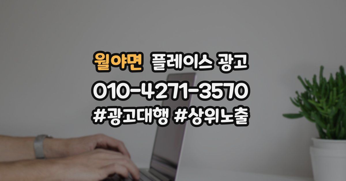 월야면 플레이스 광고