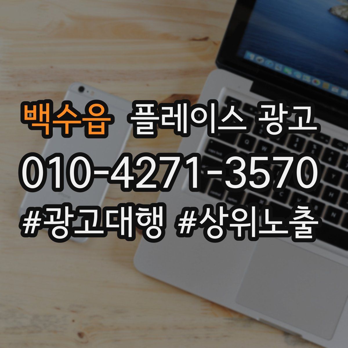 백수읍 플레이스 광고