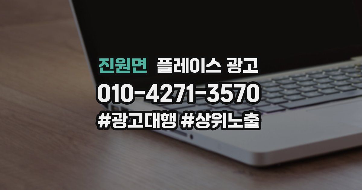 진원면 플레이스 광고