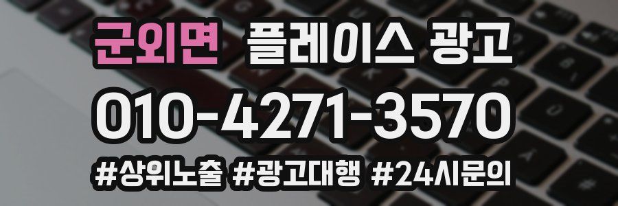 군외면 플레이스 광고