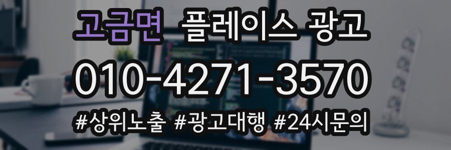 고금면 플레이스 광고