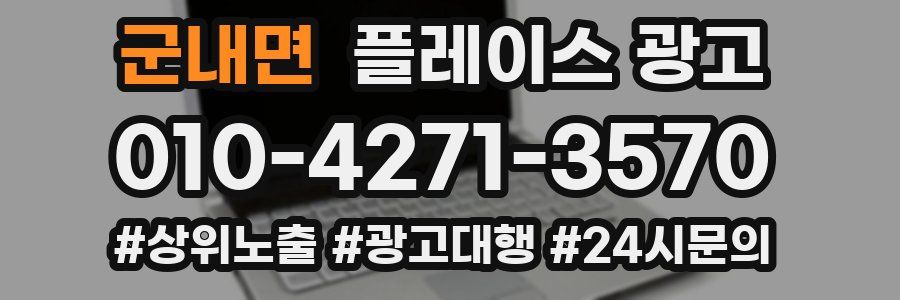 군내면 플레이스 광고