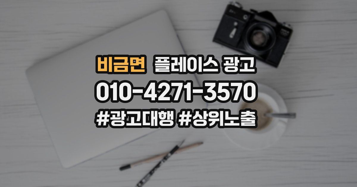 비금면 플레이스 광고
