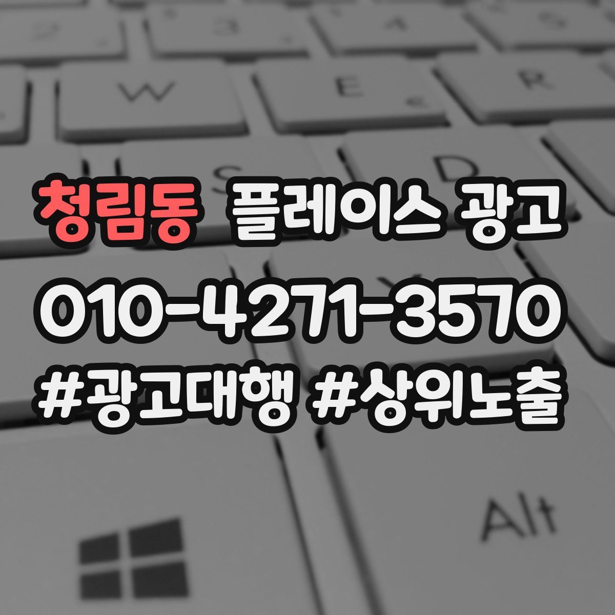 청림동 플레이스 광고