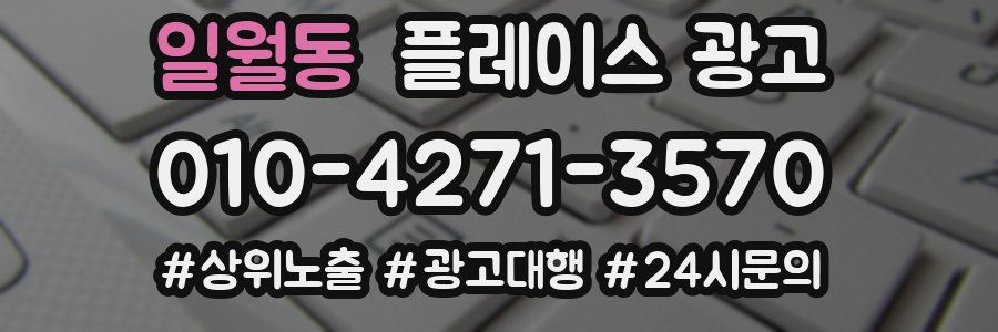 일월동 플레이스 광고