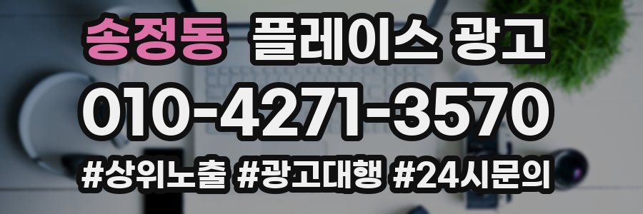 송정동 플레이스 광고