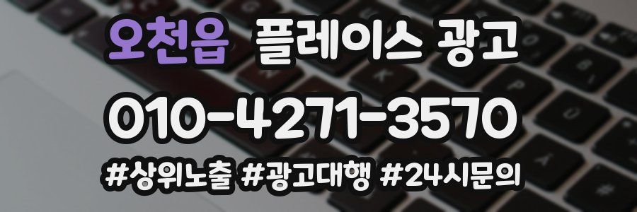 오천읍 플레이스 광고