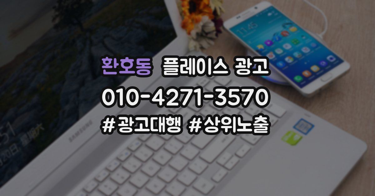 환호동 플레이스 광고