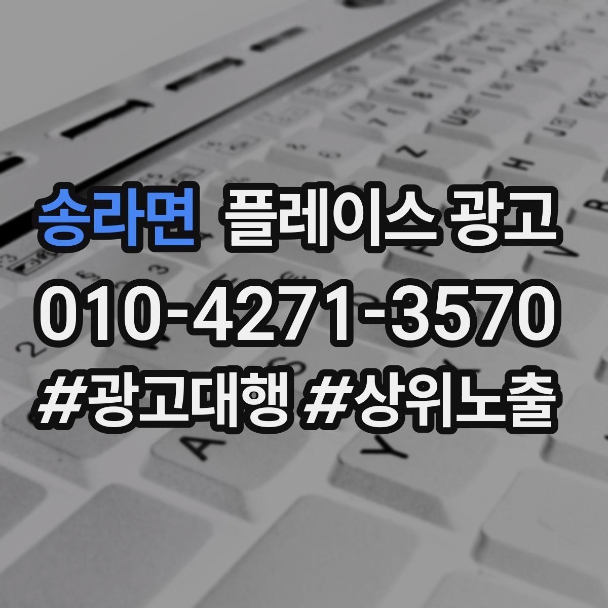 송라면 플레이스 광고