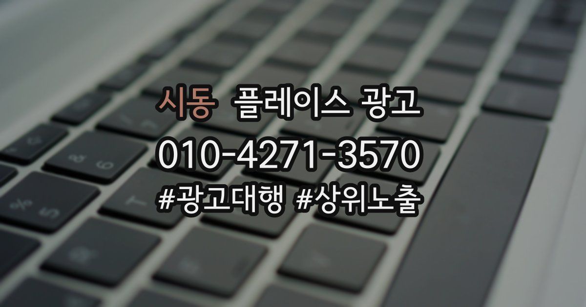 시동 플레이스 광고