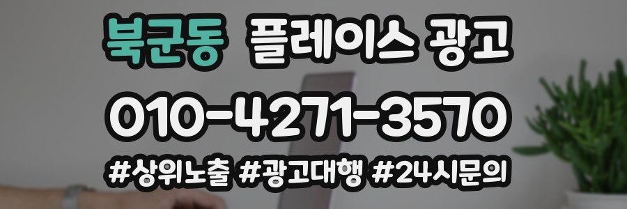 북군동 플레이스 광고