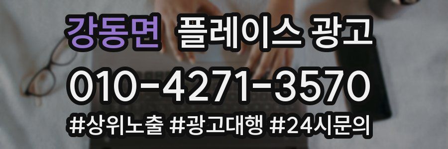 강동면 플레이스 광고