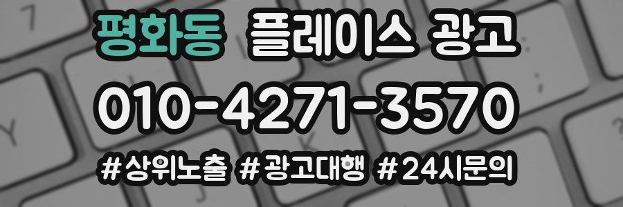 평화동 플레이스 광고