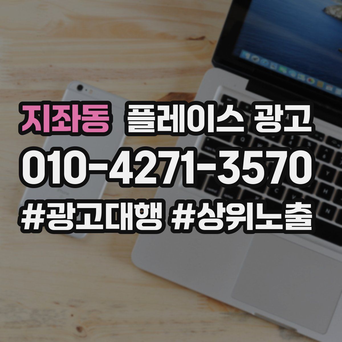 지좌동 플레이스 광고