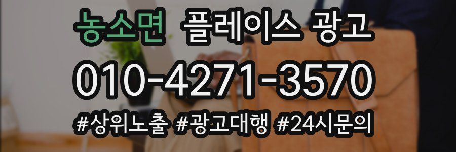 농소면 플레이스 광고