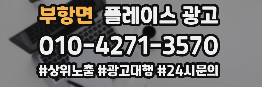 부항면 플레이스 광고