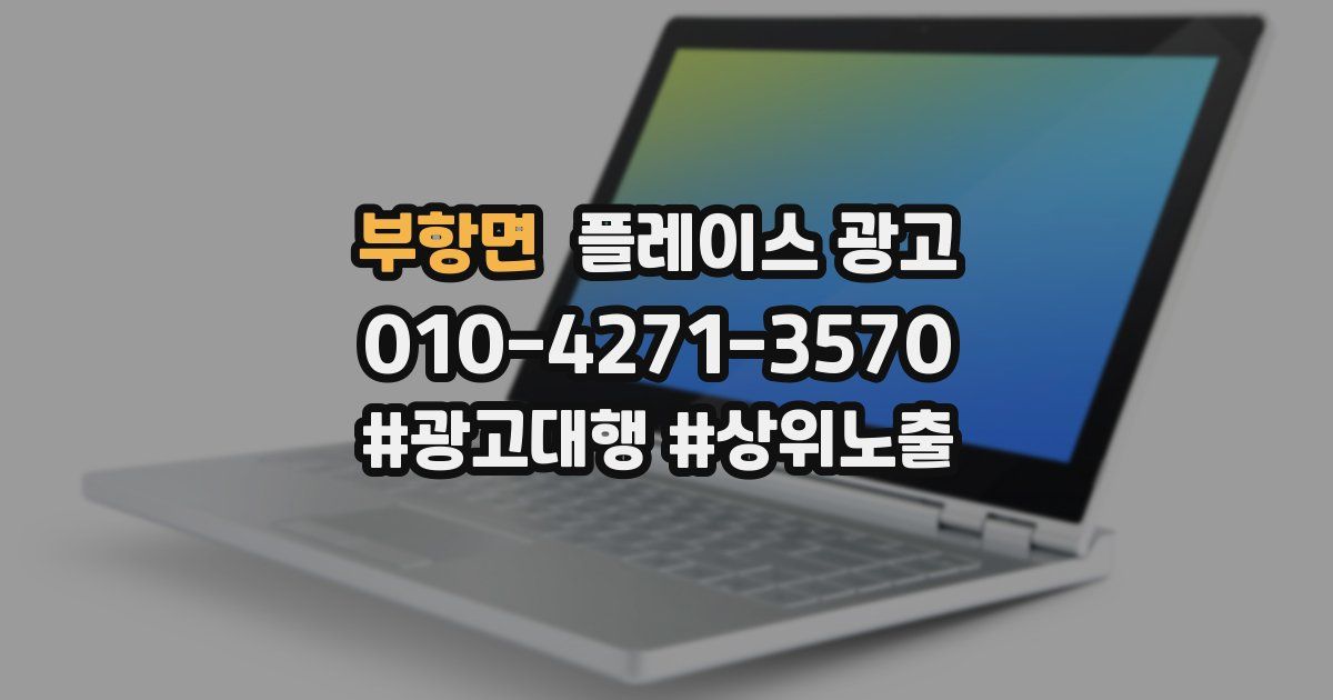 부항면 플레이스 광고