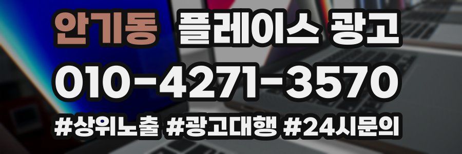 안기동 플레이스 광고