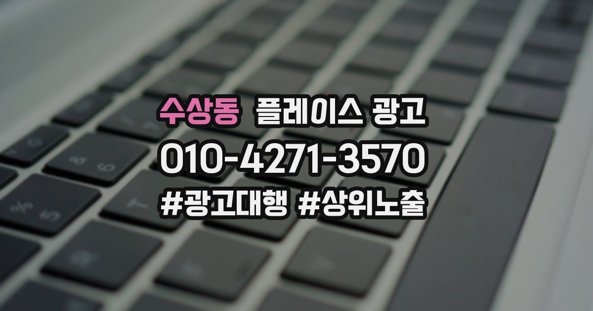 수상동 플레이스 광고