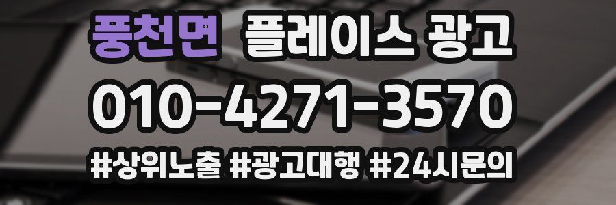 풍천면 플레이스 광고