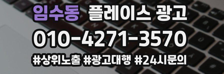임수동 플레이스 광고