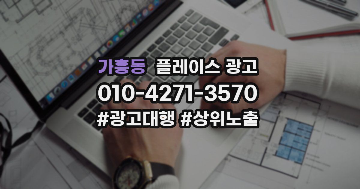 가흥동 플레이스 광고