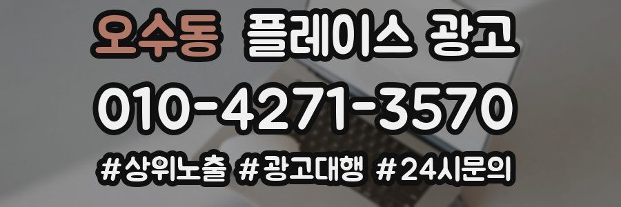 오수동 플레이스 광고