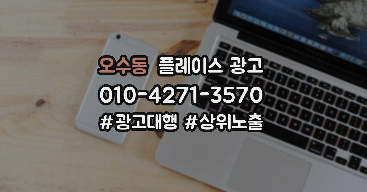 오수동 플레이스 광고