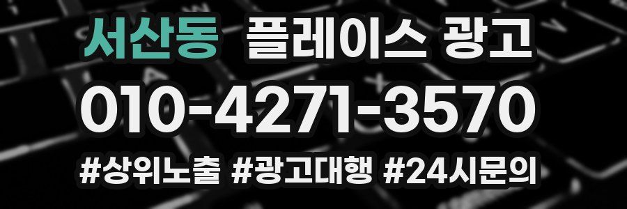 서산동 플레이스 광고