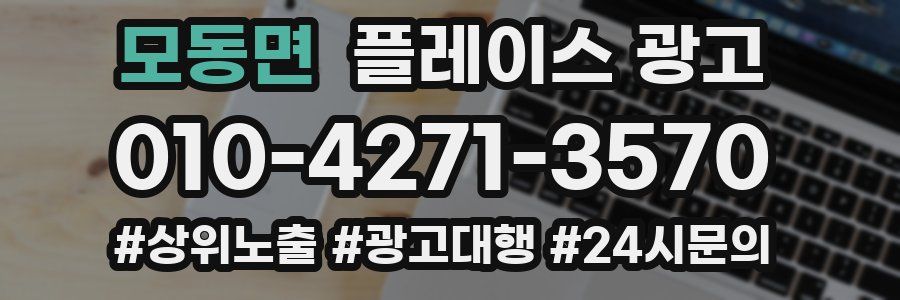 모동면 플레이스 광고