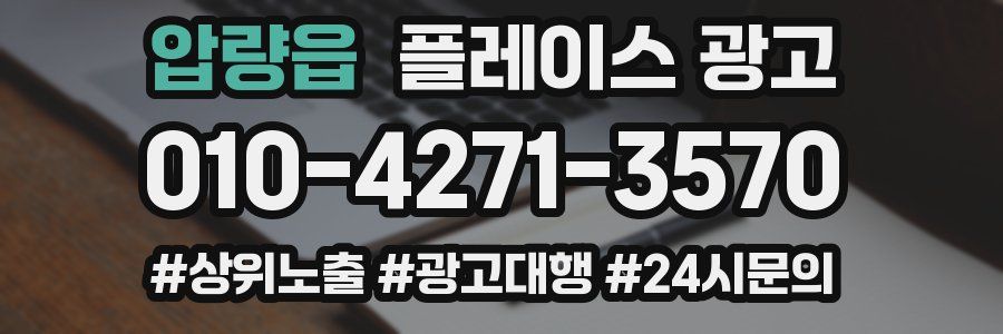 압량읍 플레이스 광고