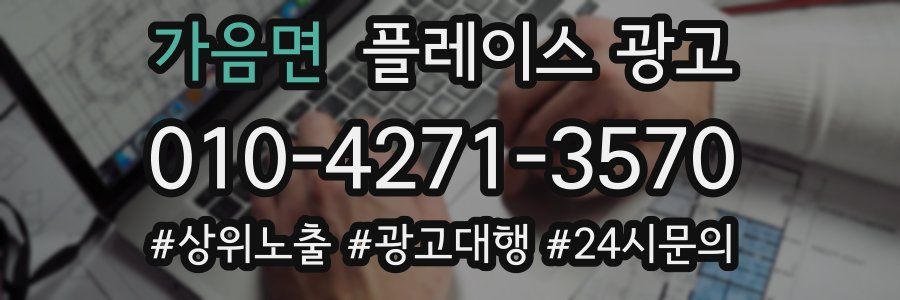 가음면 플레이스 광고