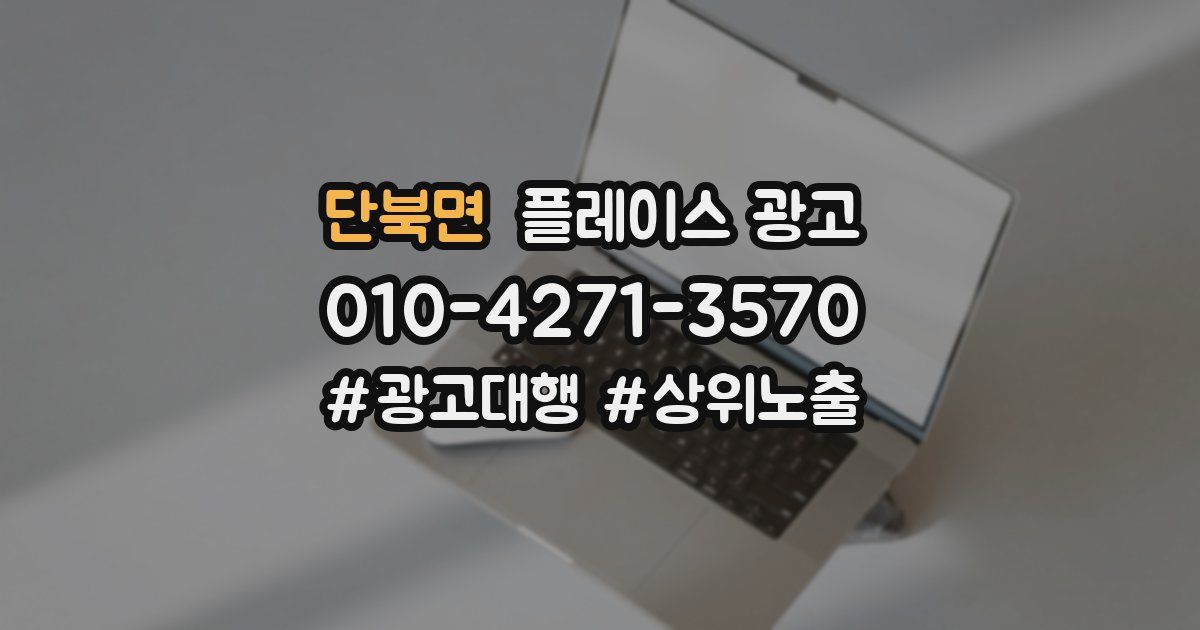 단북면 플레이스 광고