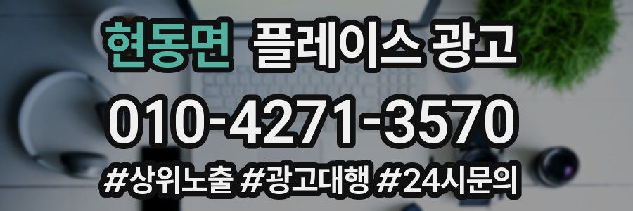 현동면 플레이스 광고