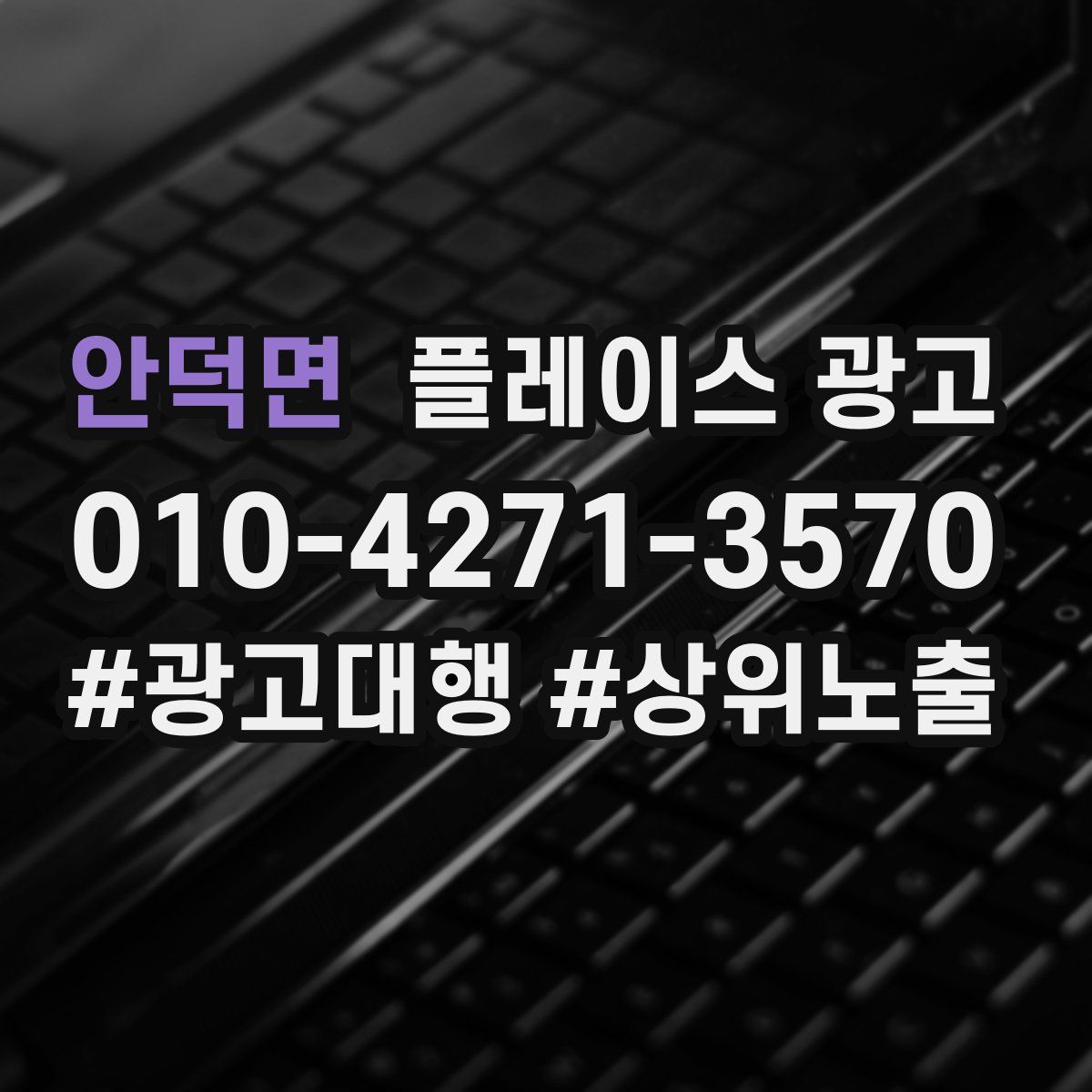 안덕면 플레이스 광고