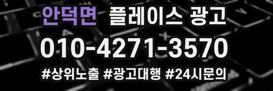 안덕면 플레이스 광고