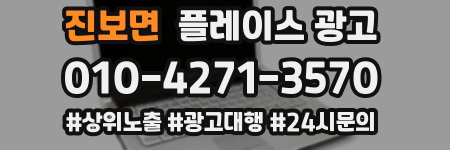 진보면 플레이스 광고