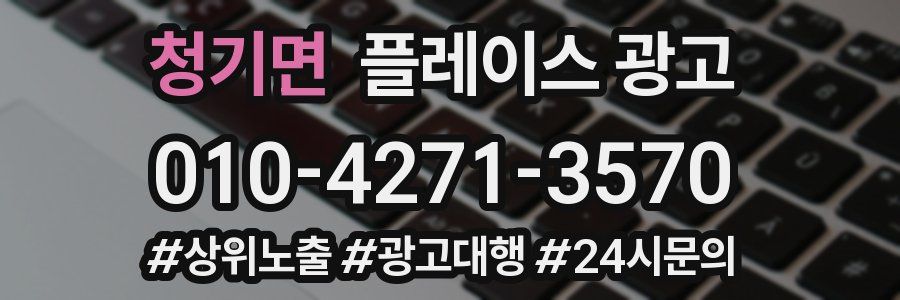 청기면 플레이스 광고
