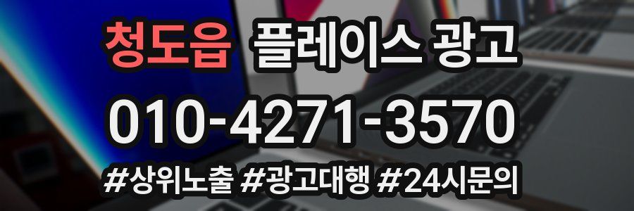 청도읍 플레이스 광고
